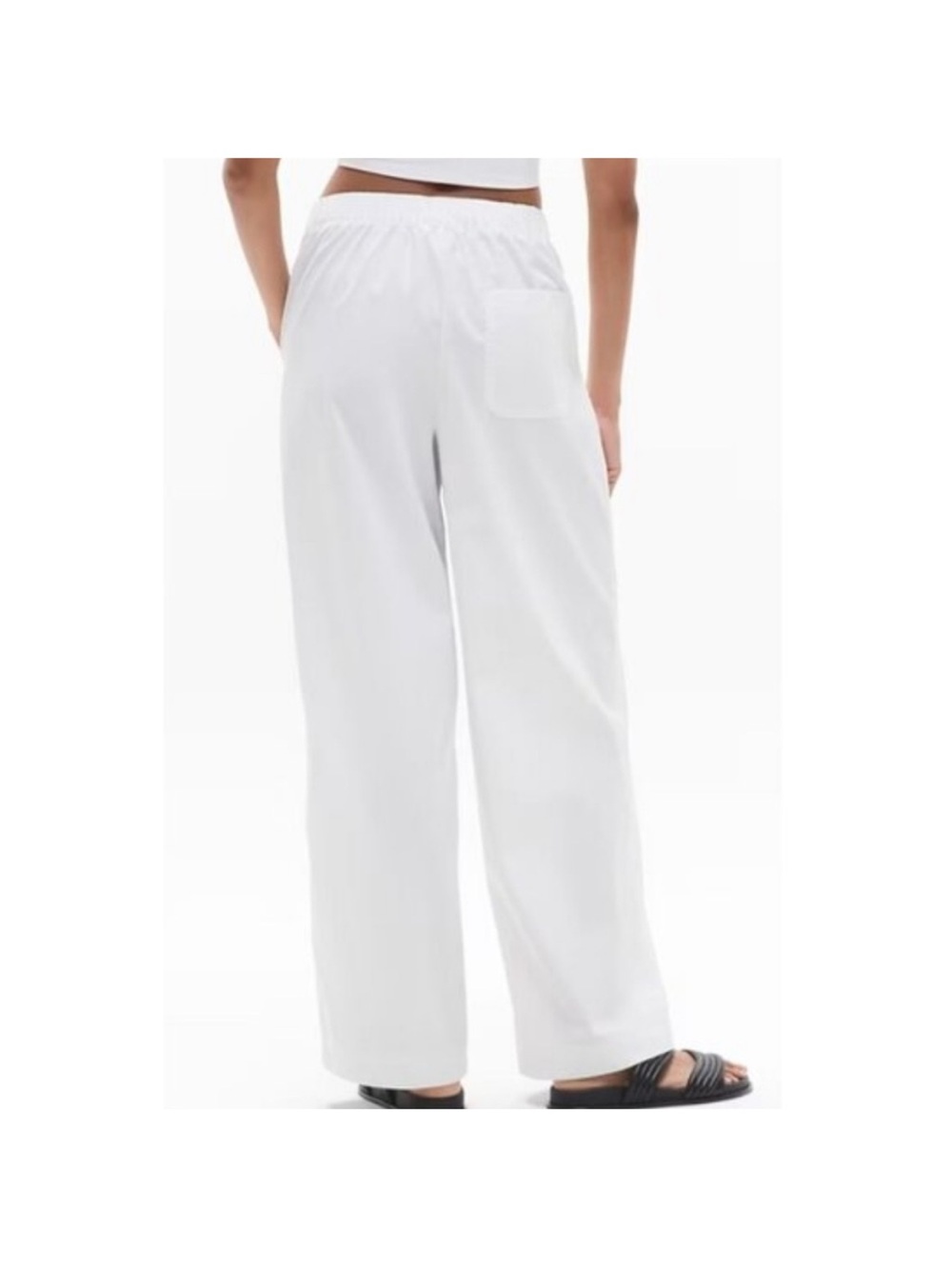 Athleta Drift Poplin White Pants NWT, M - Picture 3 of 8